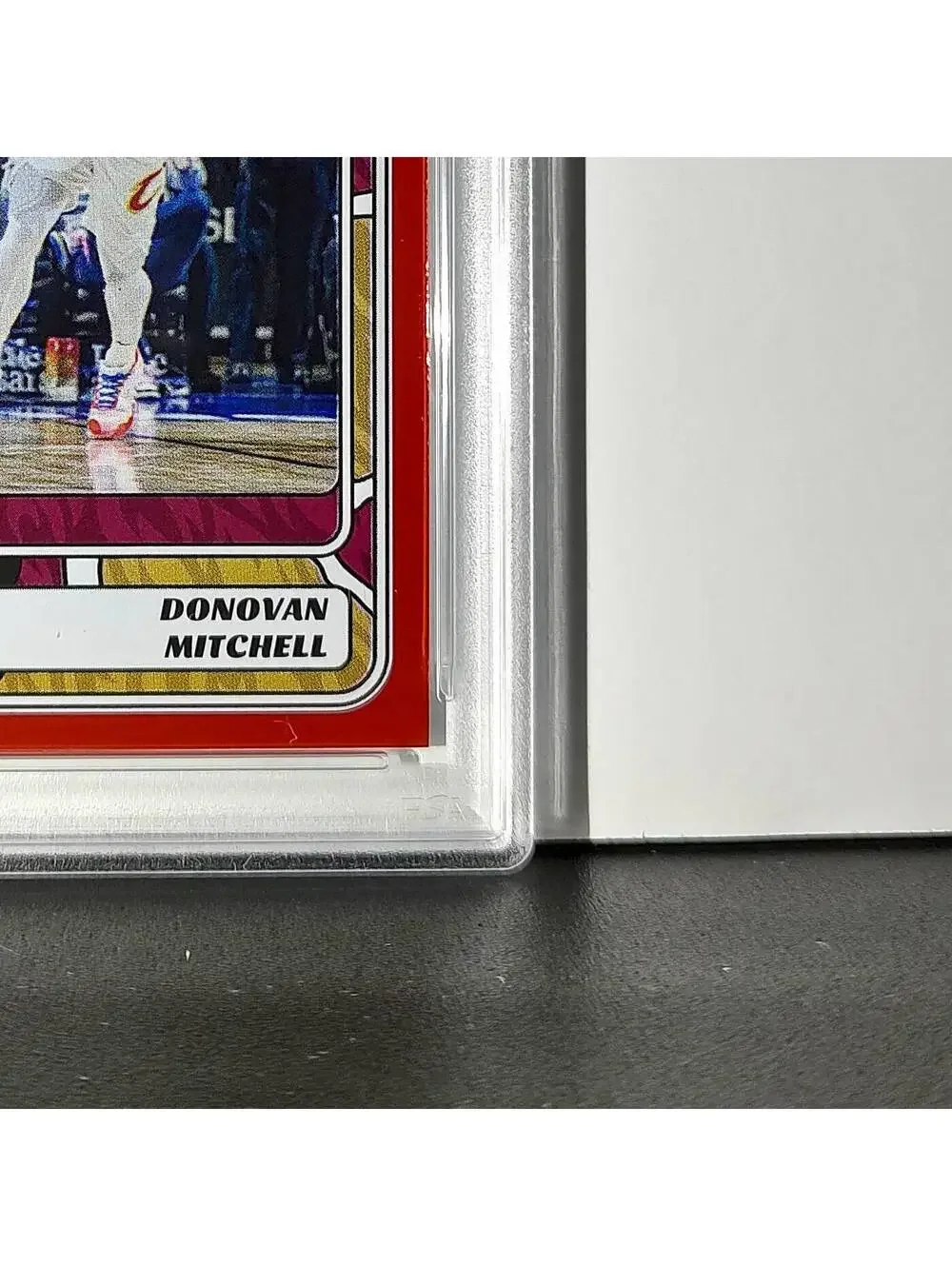 Donovan Mitchell 2024-25 Panini NBA #27 Sticker 9/100 Red Foil PSA 8 NM-MT